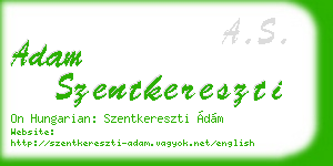 adam szentkereszti business card