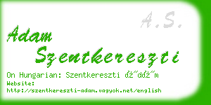 adam szentkereszti business card